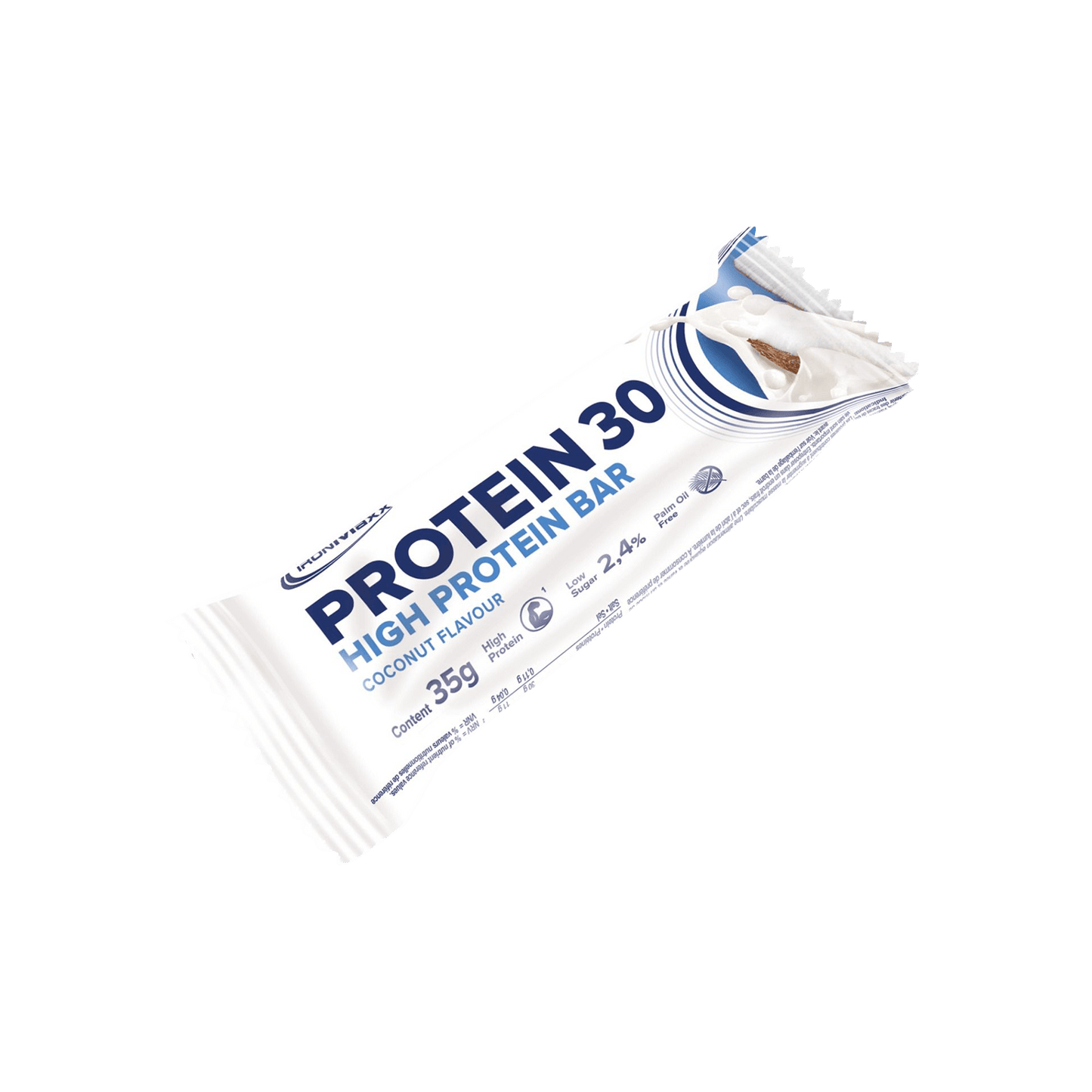 IRONMAXX PROTEIN 30 Bar | 24 x 35g | 30% Protein, Multiple Flavours, Low Sugar, Vitamin-Enriched - QIMIA NUTRITION