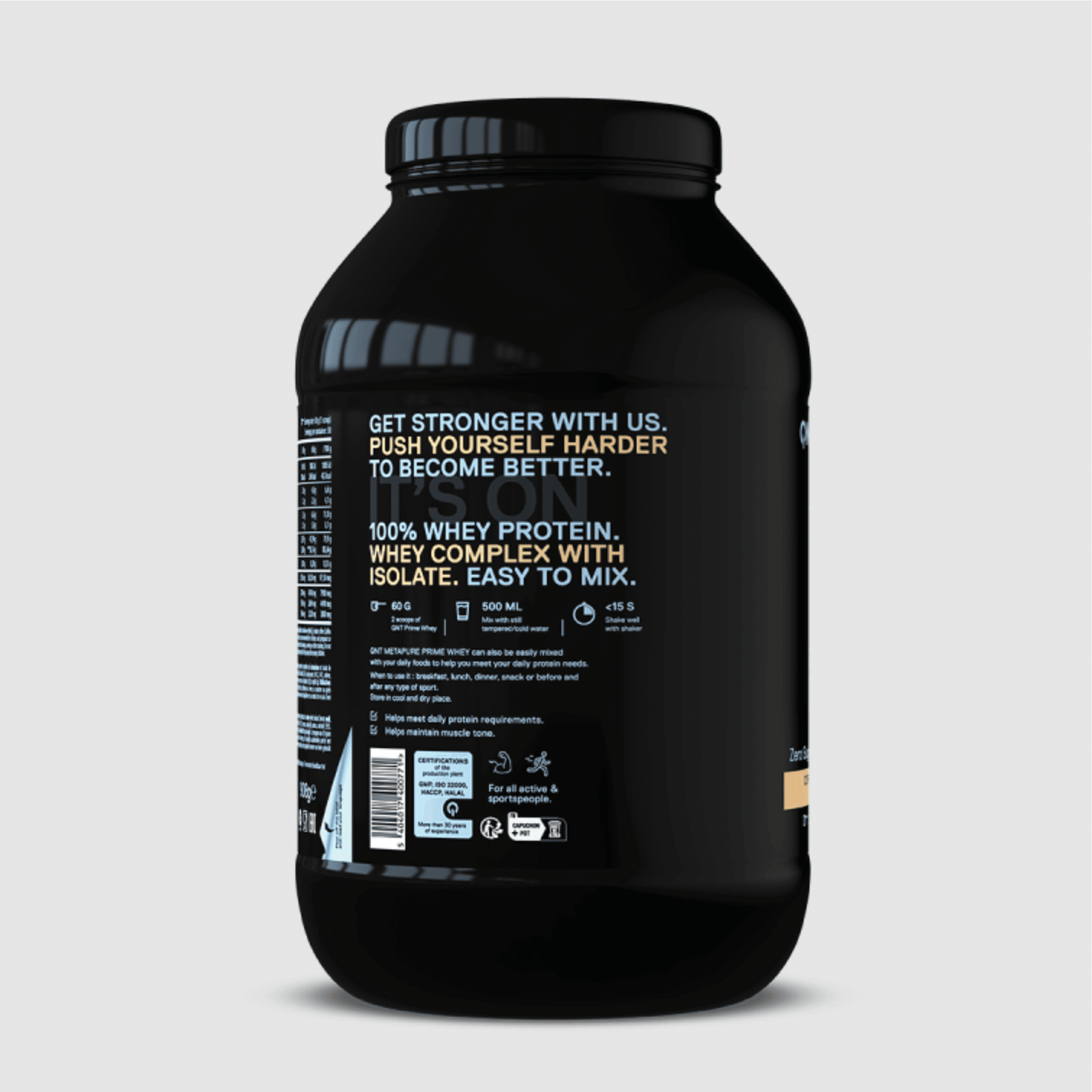QNT PRIME WHEY PROTEIN Powder | 2000g | Multiple Flavors, 84% Protein, Low Sugar, High BCAA - QIMIA NUTRITION