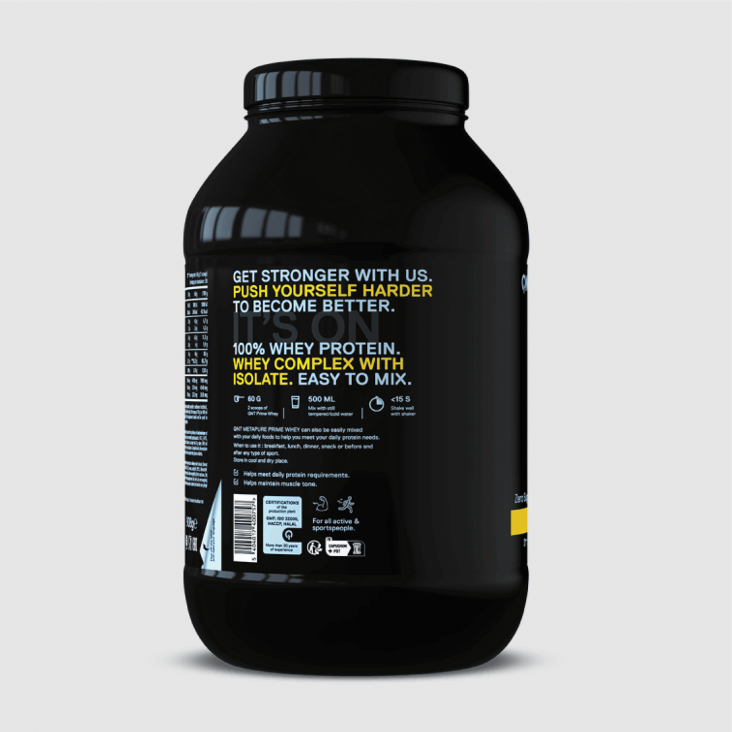 QNT PRIME WHEY PROTEIN Powder | 2000g | Multiple Flavors, 84% Protein, Low Sugar, High BCAA - QIMIA NUTRITION