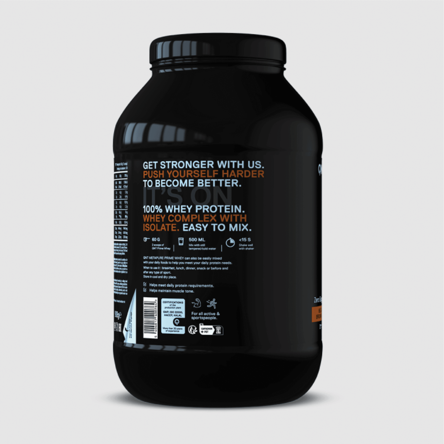 QNT PRIME WHEY PROTEIN Powder | 2000g | Multiple Flavors, 84% Protein, Low Sugar, High BCAA - QIMIA NUTRITION