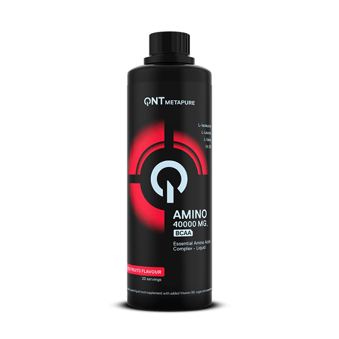 QNT AMINO LIQUID 4000 MG | 500ML | Red Fruit | 19 Amino Acids & BCAA for Recovery - QIMIA NUTRITION