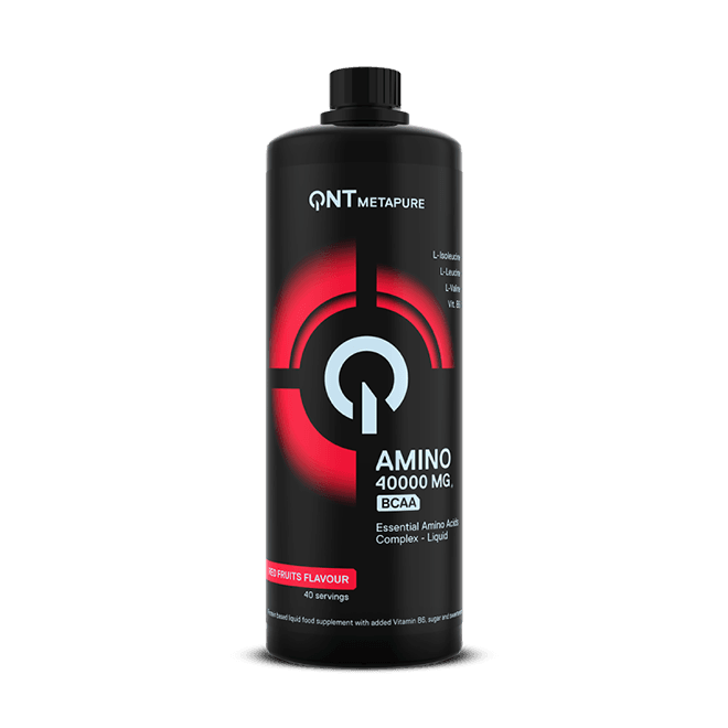 QNT AMINO LIQUID 4000 MG | 1000ML | Red Fruit | 19 Amino Acids & BCAA for Recovery - QIMIA NUTRITION
