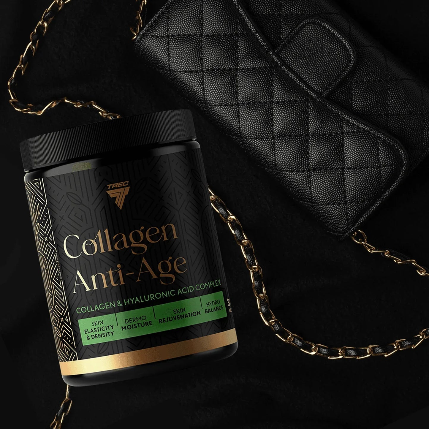 TBL COLLAGEN ANTI-AGE | 300g | VANILLA-STRAWBERRY Flavor, Marine Collagen & Hyaluronic Acid - Qimia Nutrition