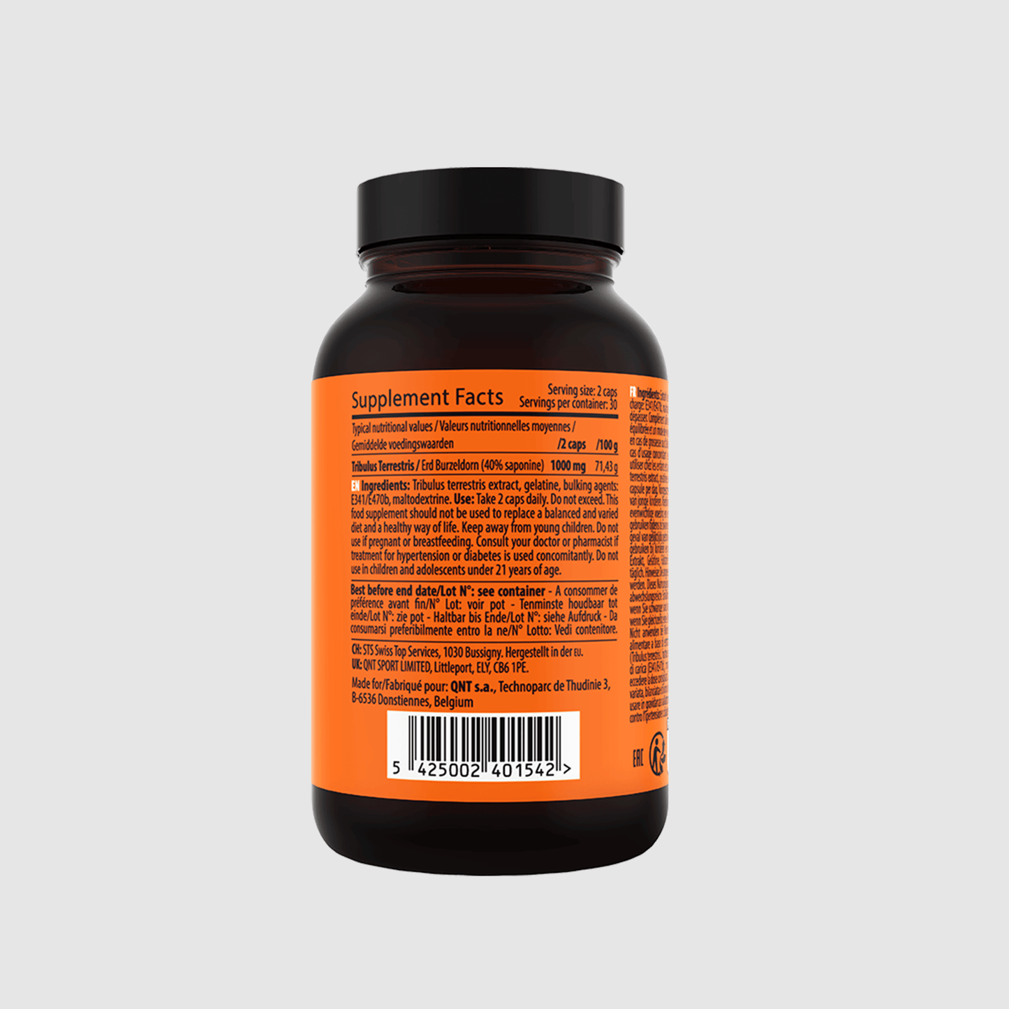 QNT Tribulus Terrestris | 60 caps - QIMIA NUTRITION