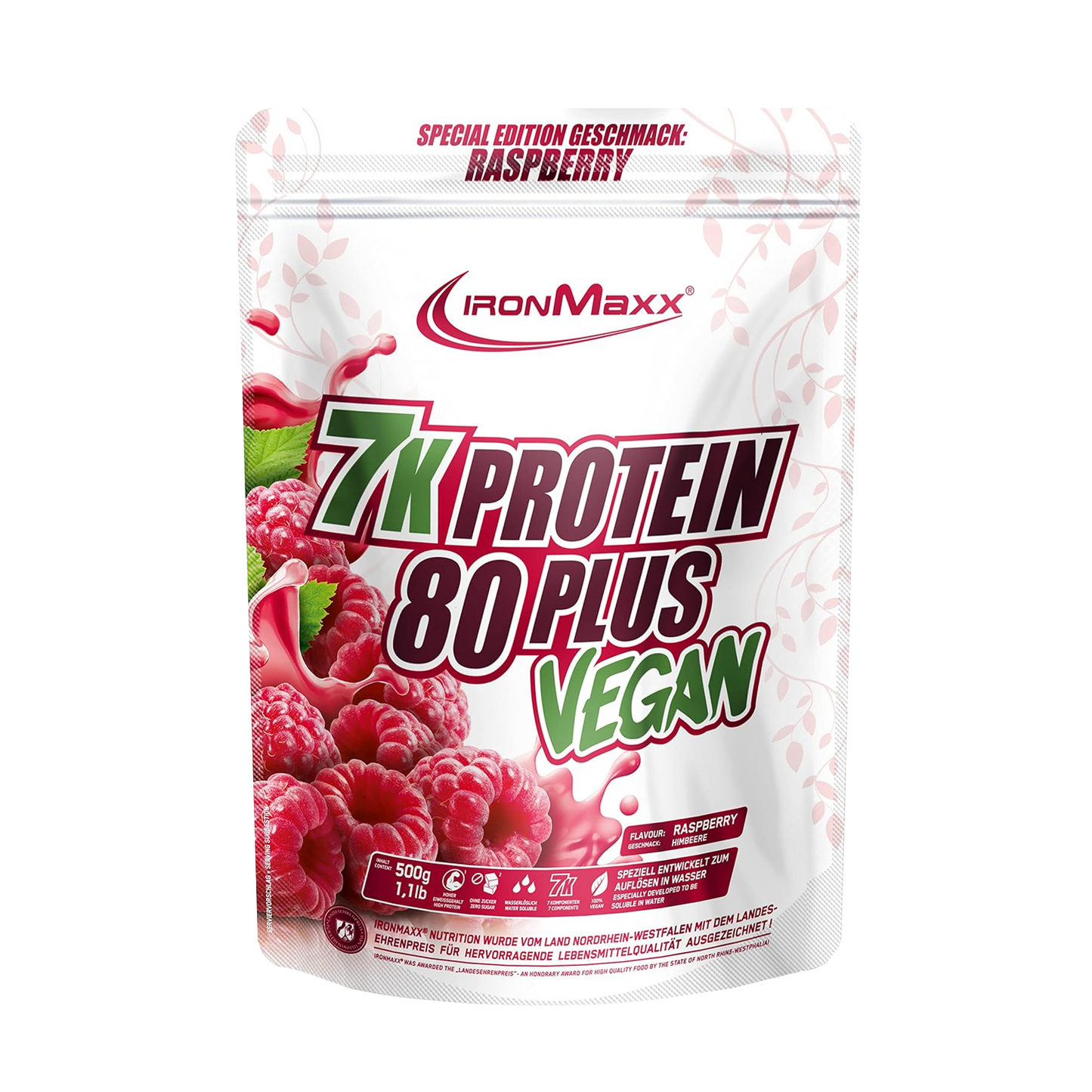IRONMAXX VEGAN PROTEIN 7K - 80 PLUS | 500g by IRONMAXX - Premium VEGANS available at Qimia Nutrition UAE
