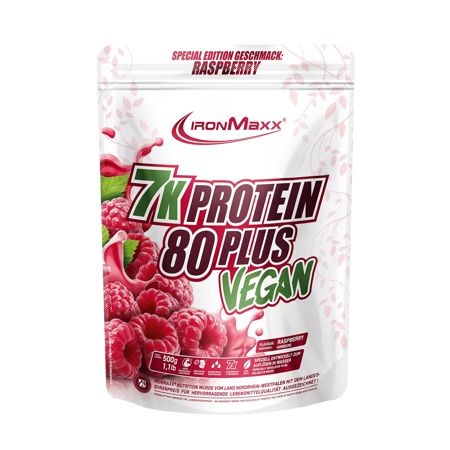 IRONMAXX VEGAN PROTEIN 7K - 80 PLUS | 500g - QIMIA NUTRITION