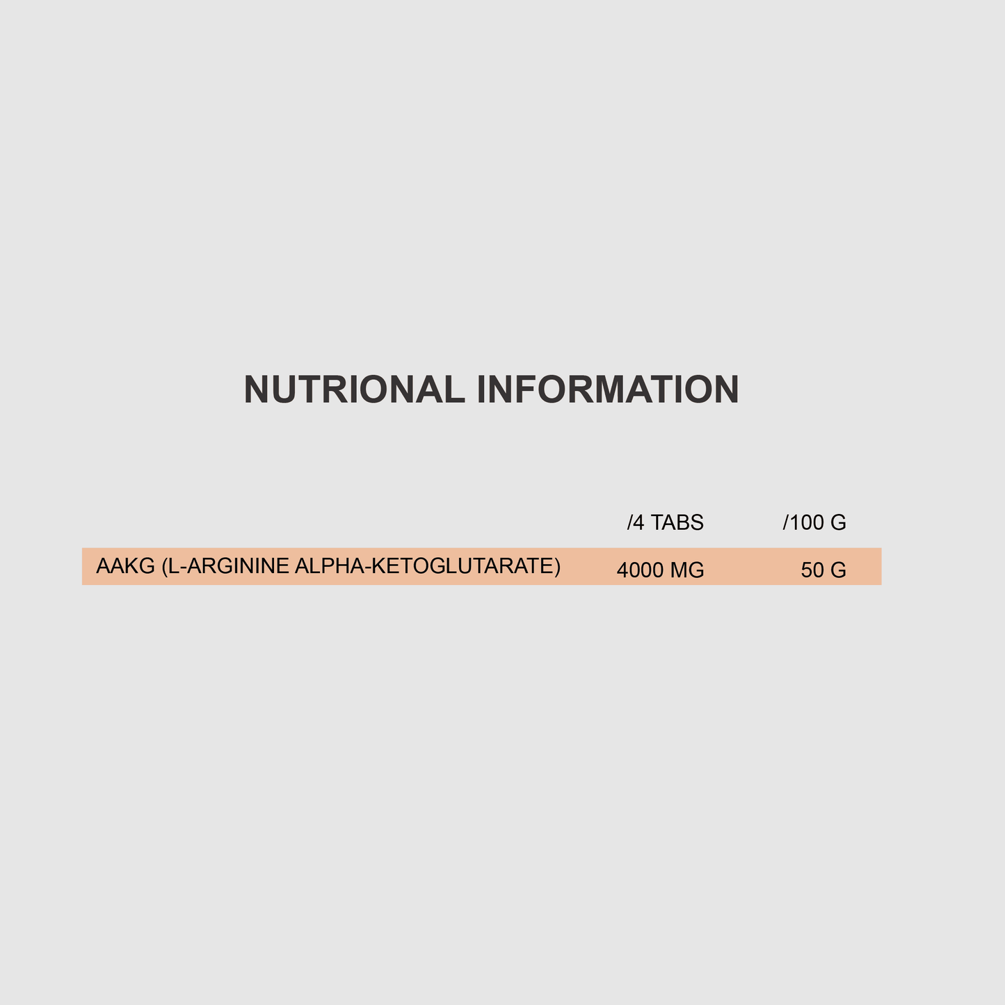 AAKG | 100TABS - Qimia Nutrition