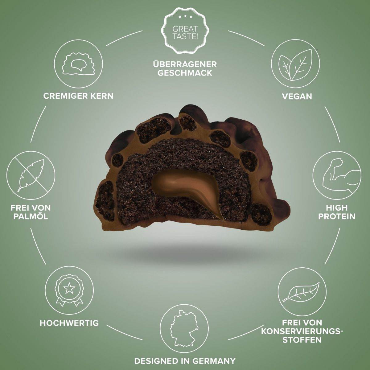 IRONMAXX Vegan Lava Bar Protein Bar | 40g - QIMIA NUTRITION