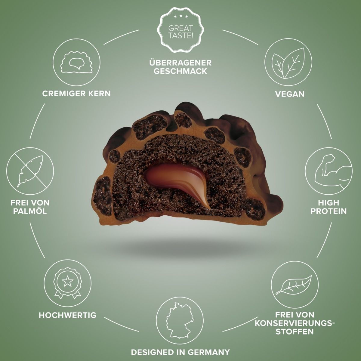 IRONMAXX Vegan Lava Bar Protein Bar | 40g by IRONMAXX - Premium VEGANS available at Qimia Nutrition UAE