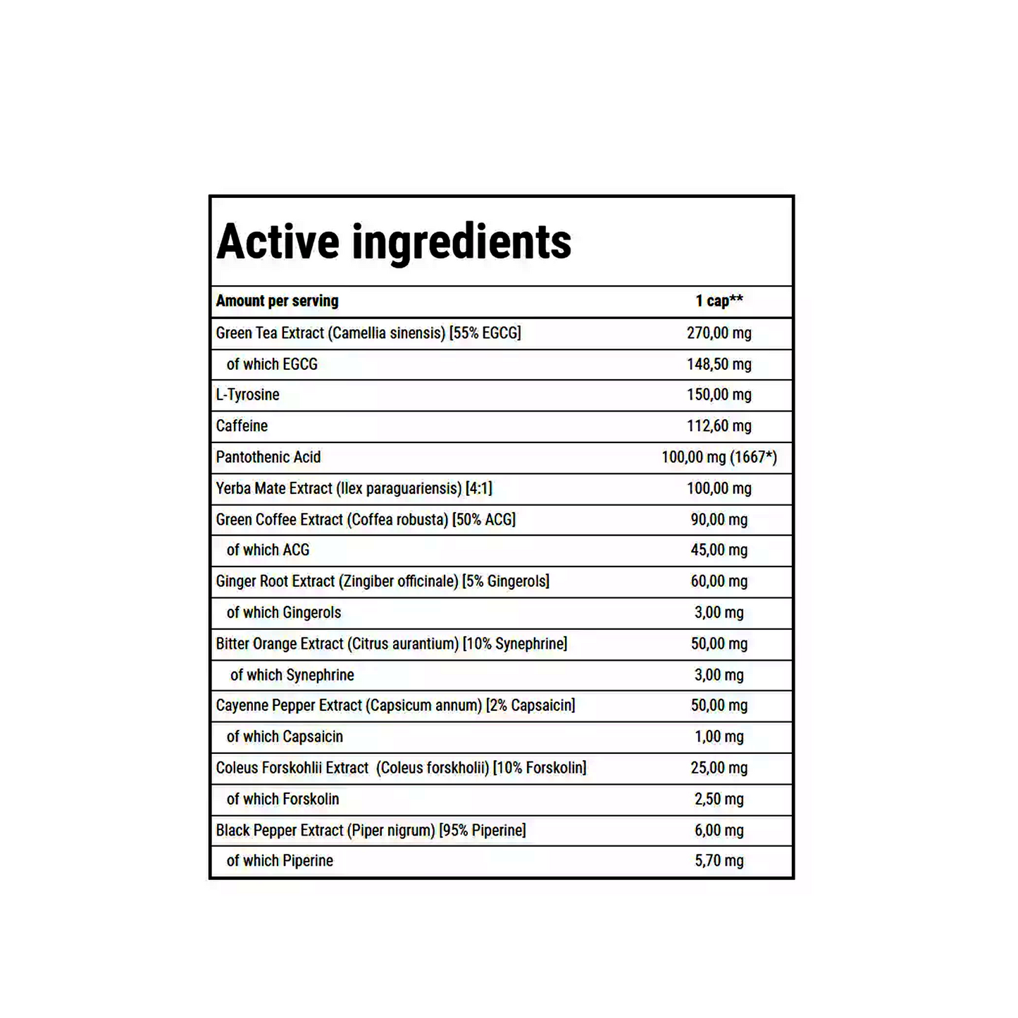 GOLD CORE LINE CLENBUREXIN | 90cap by TREC - Premium WEIGHT CONTROL available at Qimia Nutrition UAE