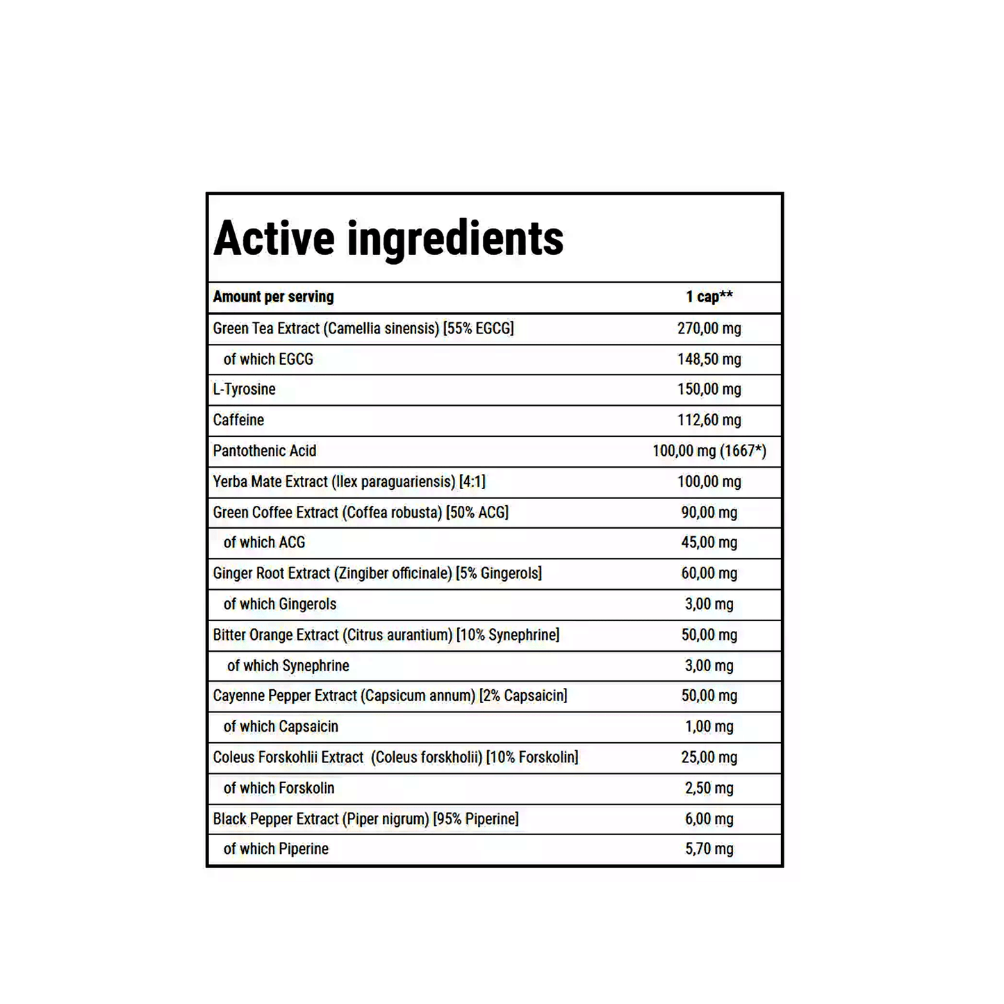 TREC GOLD CORE LINE CLENBUREXIN | 90cap - QIMIA NUTRITION