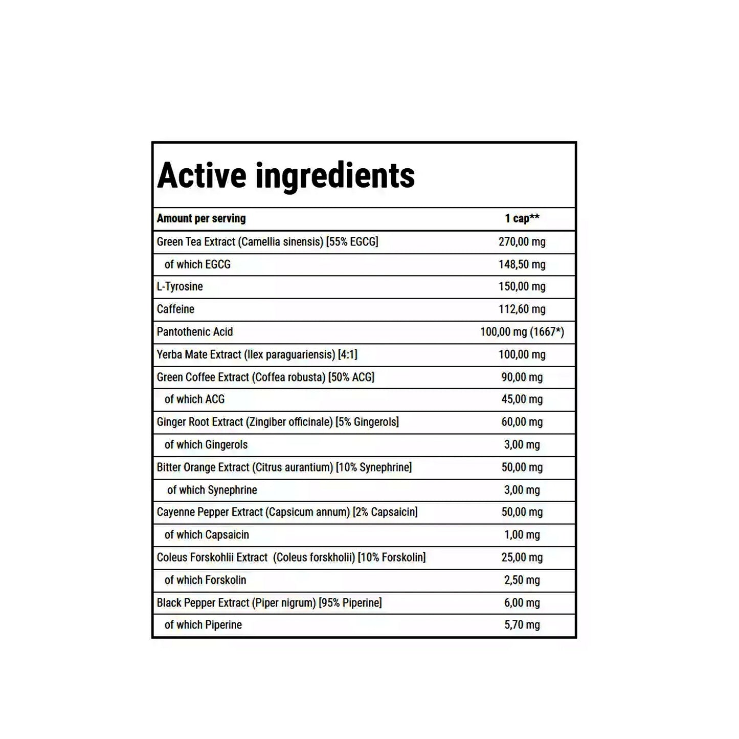 GOLD CORE LINE CLENBUREXIN | 90cap - Qimia Nutrition