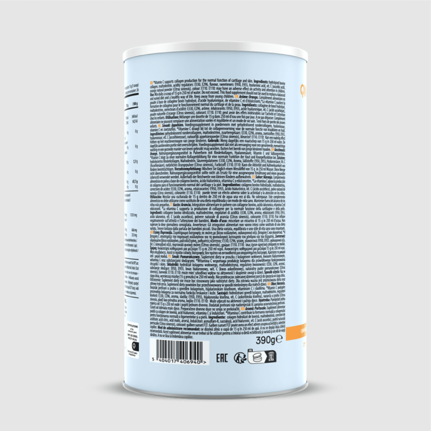 QNT COLLAGEN CARE Powder | 390g | Multiple Flavours, Hydrolysed Collagen, Vit C & Hyaluronic Acid - QIMIA NUTRITION