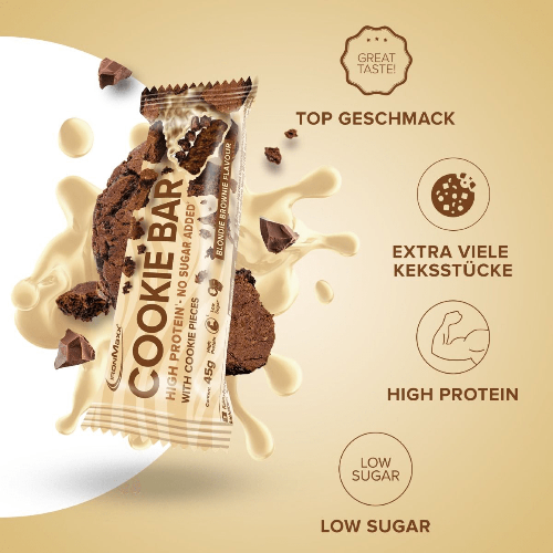 IRONMAXX Cookie Bar | 12X45g - QIMIA NUTRITION