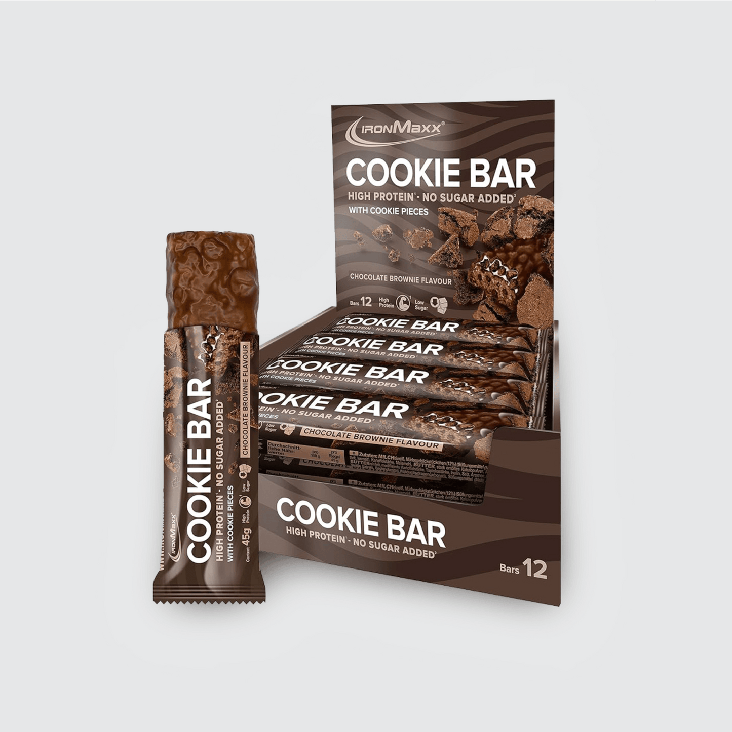 IRONMAXX Cookie Bar | 12X45g - QIMIA NUTRITION
