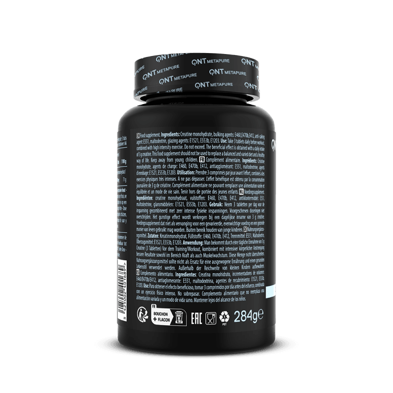 QNT Creatine Monohydrate 3000 mg Tablets | 200 Tabs | Enhanced Performance & Recovery - QIMIA NUTRITION