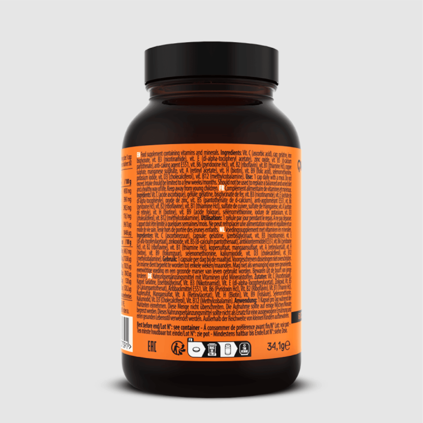 QNT DAILY VITAMINS | 60 Caps | Essential Multivitamin & Mineral Complex - QIMIA NUTRITION