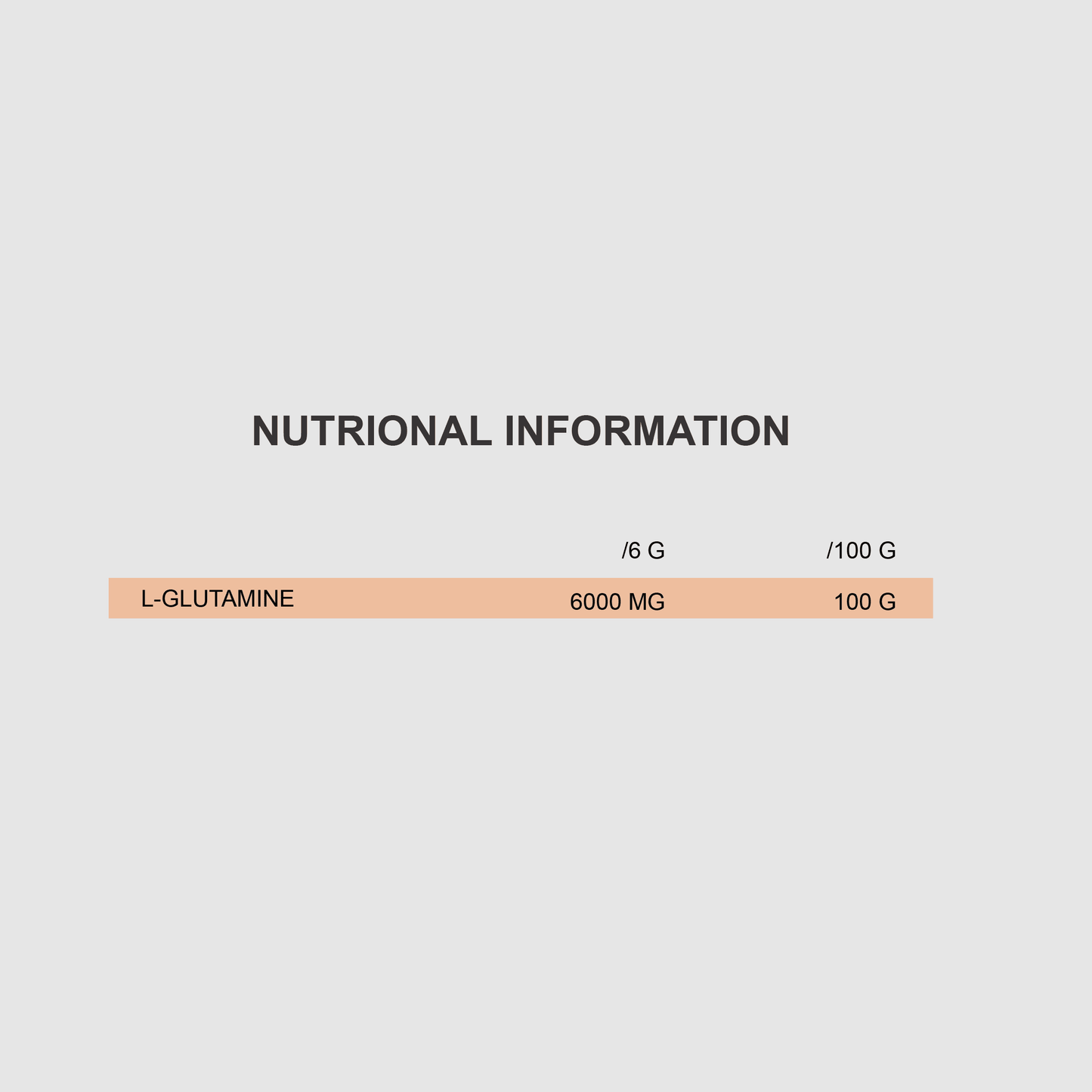 L-GLUTAMINE 6000MG | 350G - Qimia Nutrition