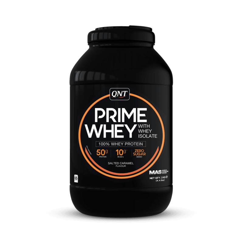 QNT PRIME WHEY PROTEIN Powder | 908g | Multiple Flavors, 84% Protein, Low Sugar, High BCAA - QIMIA NUTRITION