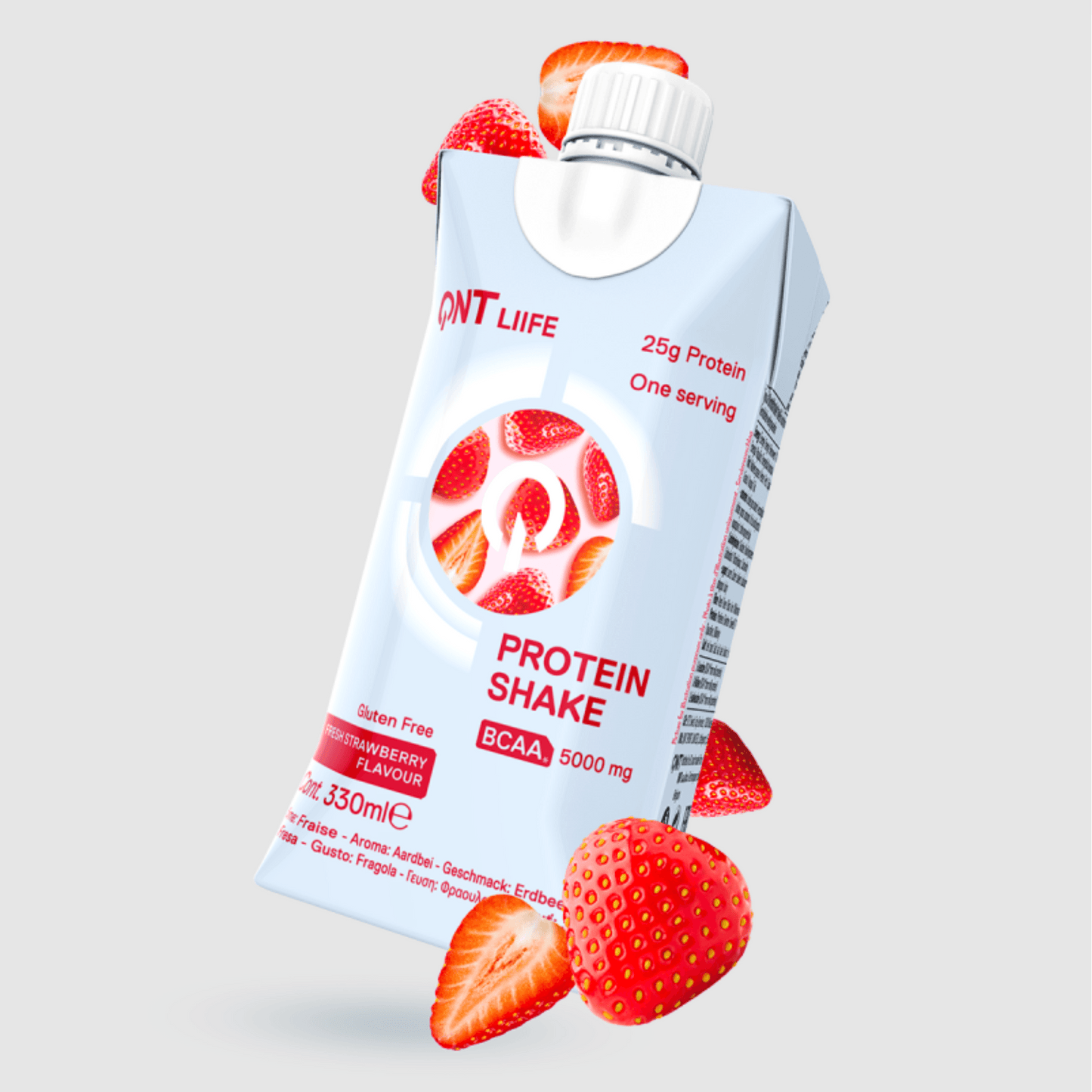 QNT Protein Shake | 12 x 330ml Tetra Pack | Multiple Flavours, 25g Protein, No Added Sugar - QIMIA NUTRITION
