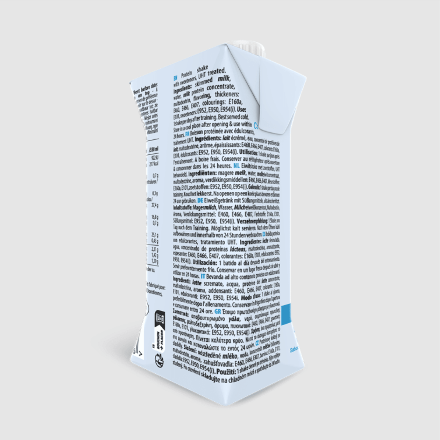 QNT Protein Shake | 12 x 330ml Tetra Pack | Multiple Flavours, 25g Protein, No Added Sugar - QIMIA NUTRITION