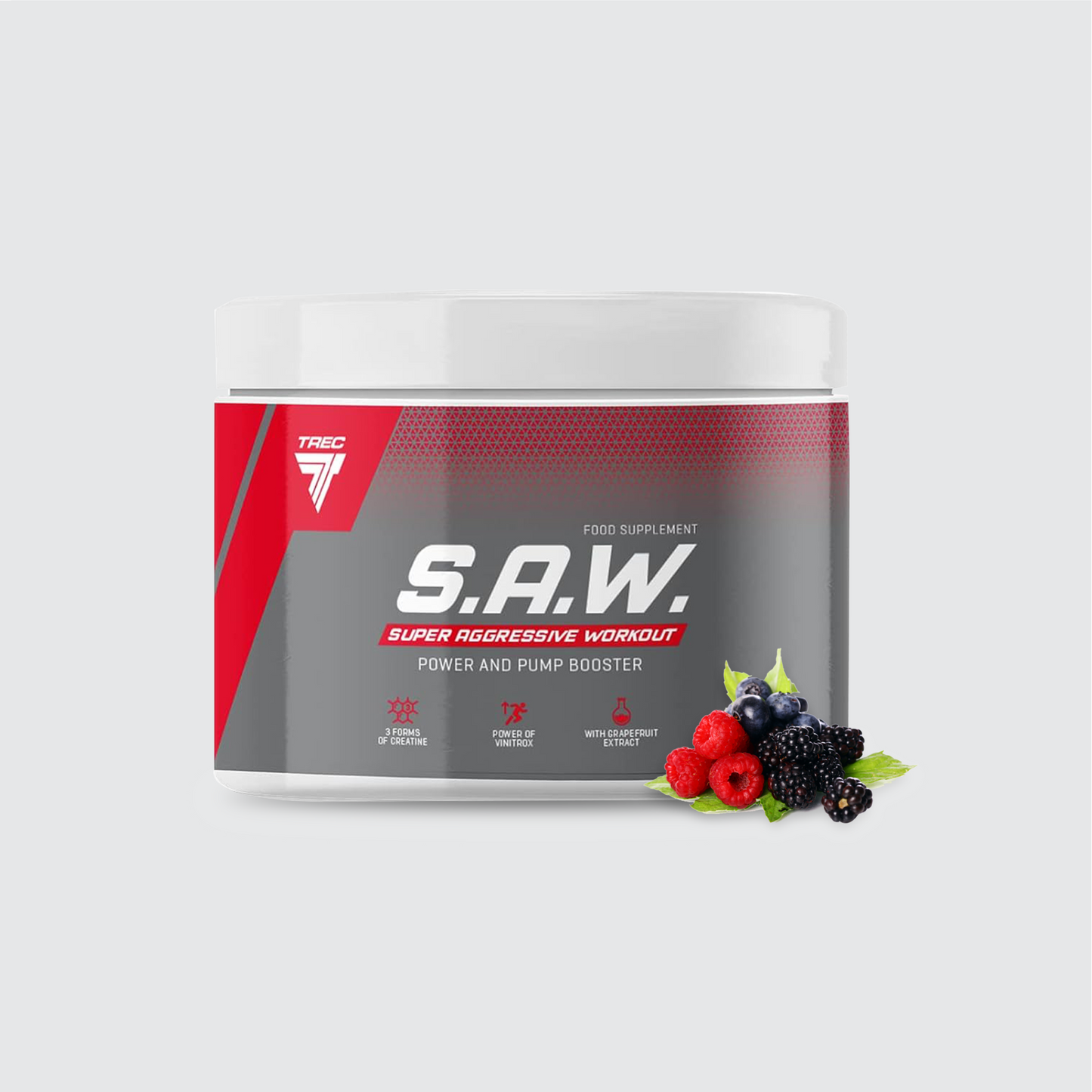 TREC NUTRITION S.A.W. Pre-Workout POWDER | 200g by TREC - Premium ENERGY BOOSTERS available at Qimia Nutrition UAE