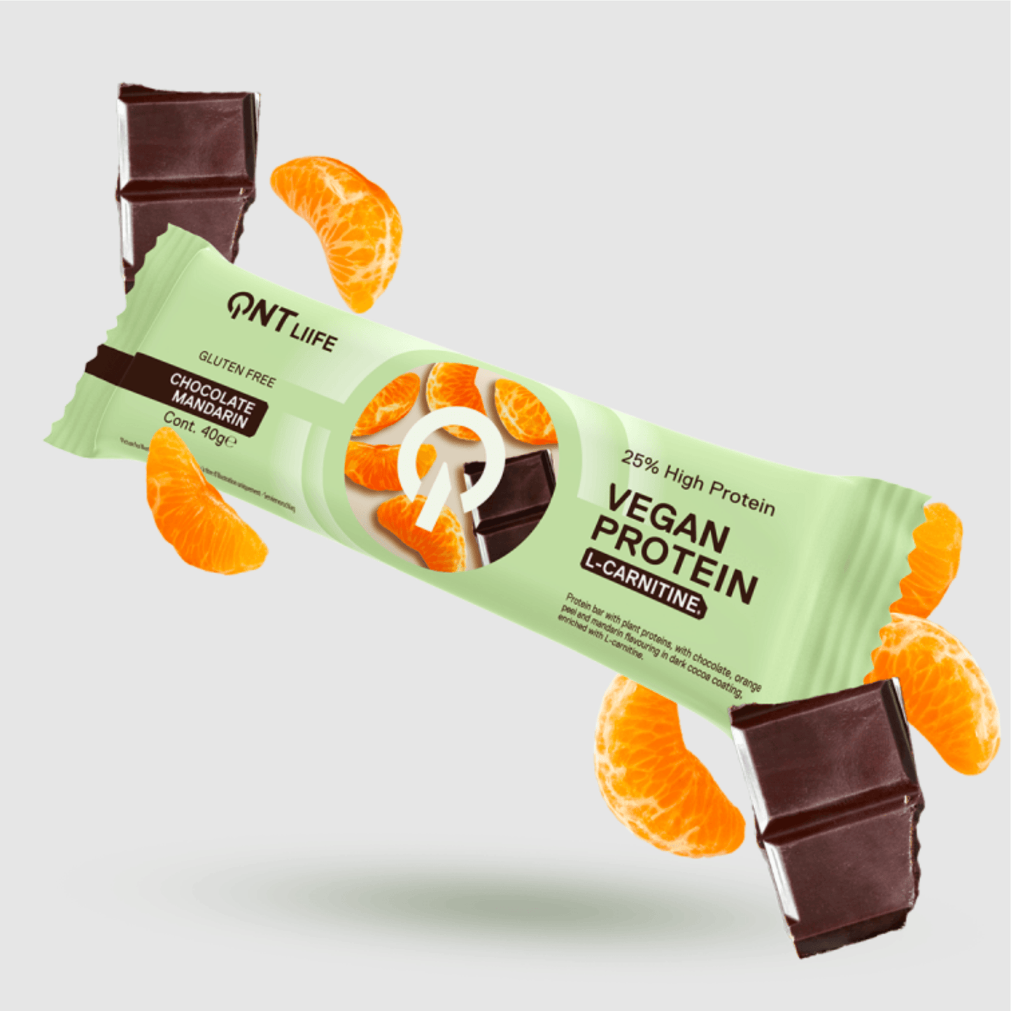 QNT VEGAN PROTEIN BAR WITH L-CARNITINE | 28 X 40 G - QIMIA NUTRITION