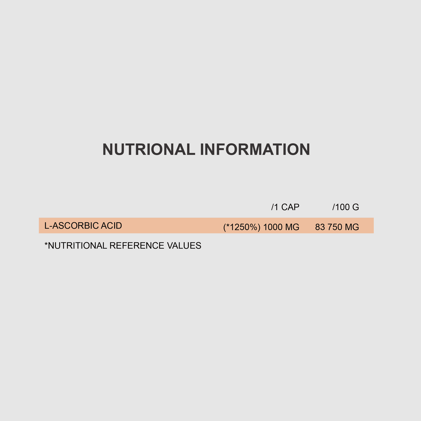 VITAMIN C 1000MG | 90CAPS - Qimia Nutrition