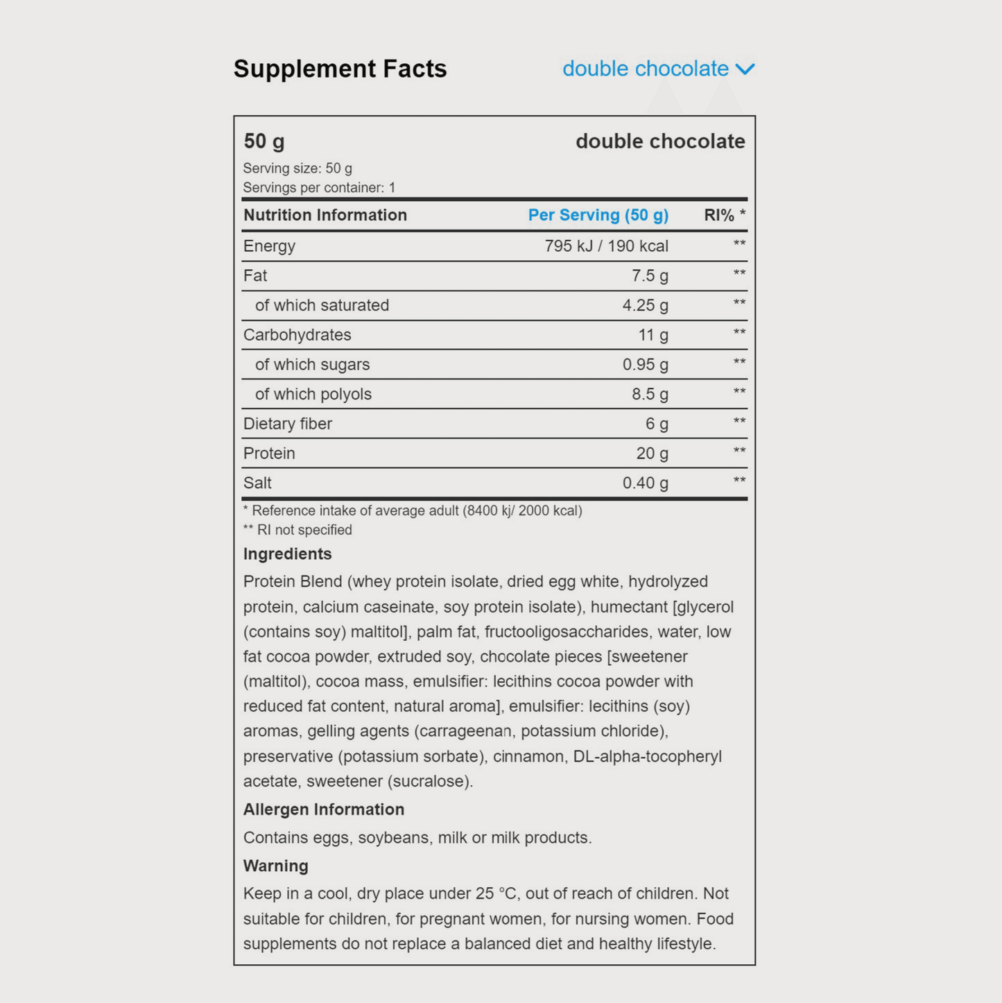 Zero Bar | 20X50g - QIMIA NUTRITION