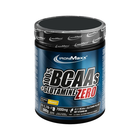 IRONMAXX 100% BCAAs + Glutamine Zero | 500g by IRONMAXX - Premium AMINO ACIDS available at Qimia Nutrition UAE