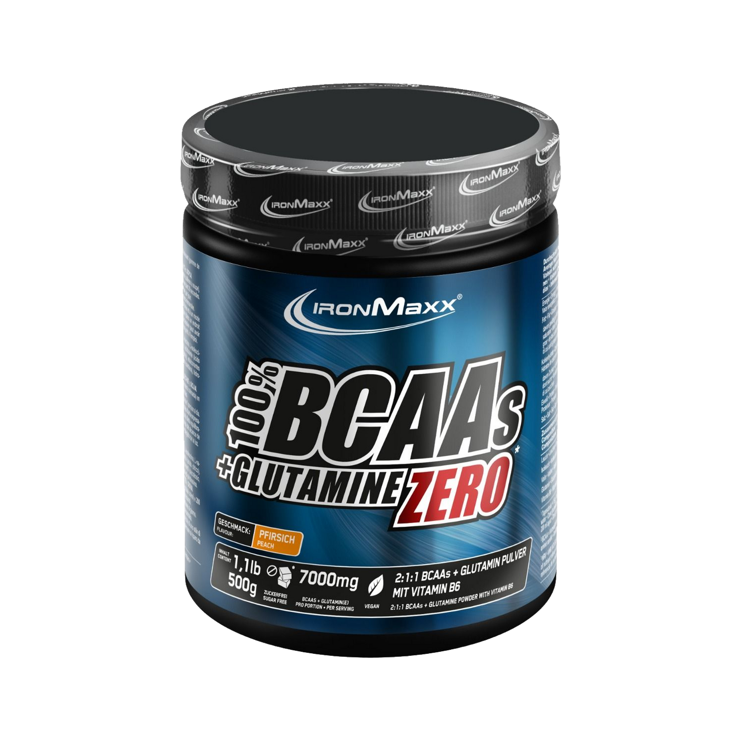 IRONMAXX 100% BCAAs + Glutamine Zero | 500g by IRONMAXX - Premium AMINO ACIDS available at Qimia Nutrition UAE