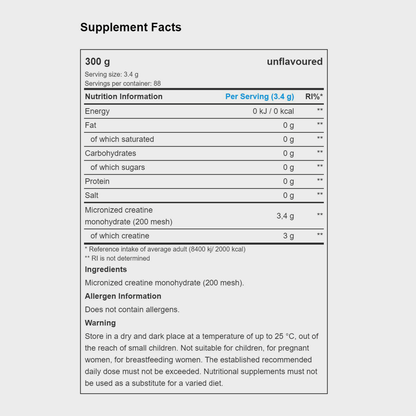100% Creatine Monohydrate | POWDER