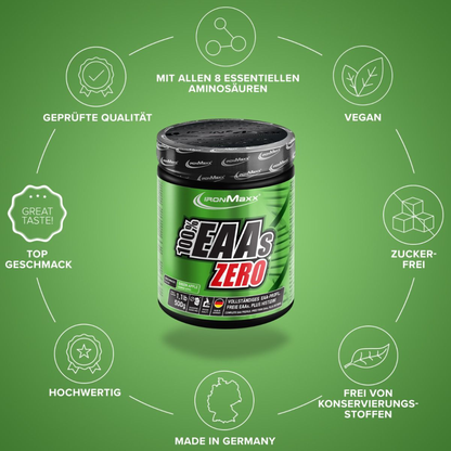 IRONMAXX 100% EAAS ZERO | 500g by IRONMAXX - Premium AMINO ACIDS available at Qimia Nutrition UAE