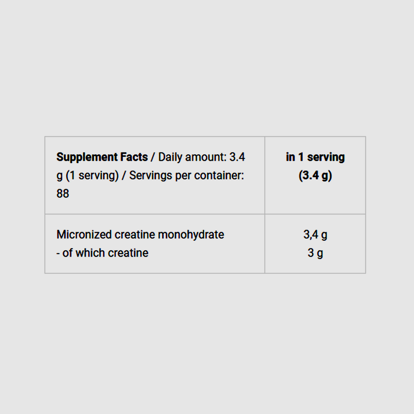 100% Creatine Monohydrate | POWDER