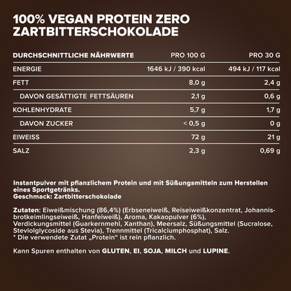 IRONMAXX 100% VEGAN PROTEIN ZERO | 500g by IRONMAXX - Premium PROTEINS available at Qimia Nutrition UAE
