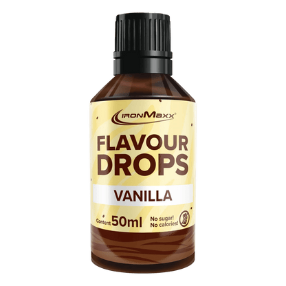 IRONMAXX Flavor Drops | 50ml Bottle | Multiple Flavors, Zero Calorie, Sugar-Free Enhancer - QIMIA NUTRITION