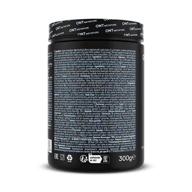 QNT CREATINE MONOHYDRATE Powder | 300g | Pure Performance & Recovery - QIMIA NUTRITION