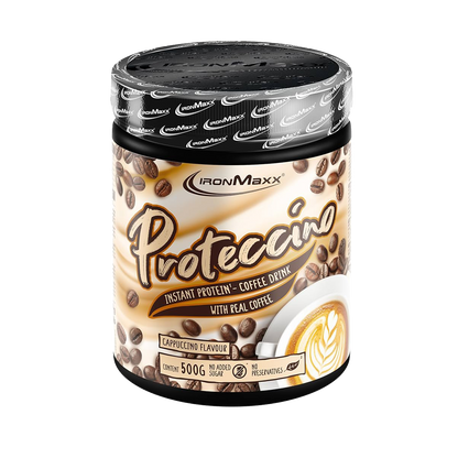 IRONMAXX Proteccino | Protein Coffee with Whey Protein & Real Coffee Extract | 500g | Multiple Flavors Available