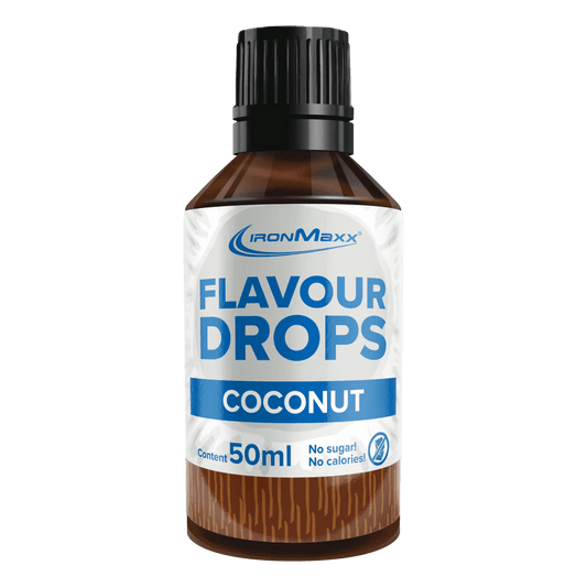 IRONMAXX Flavor Drops | 50ml Bottle | Multiple Flavors, Zero Calorie, Sugar-Free Enhancer - QIMIA NUTRITION
