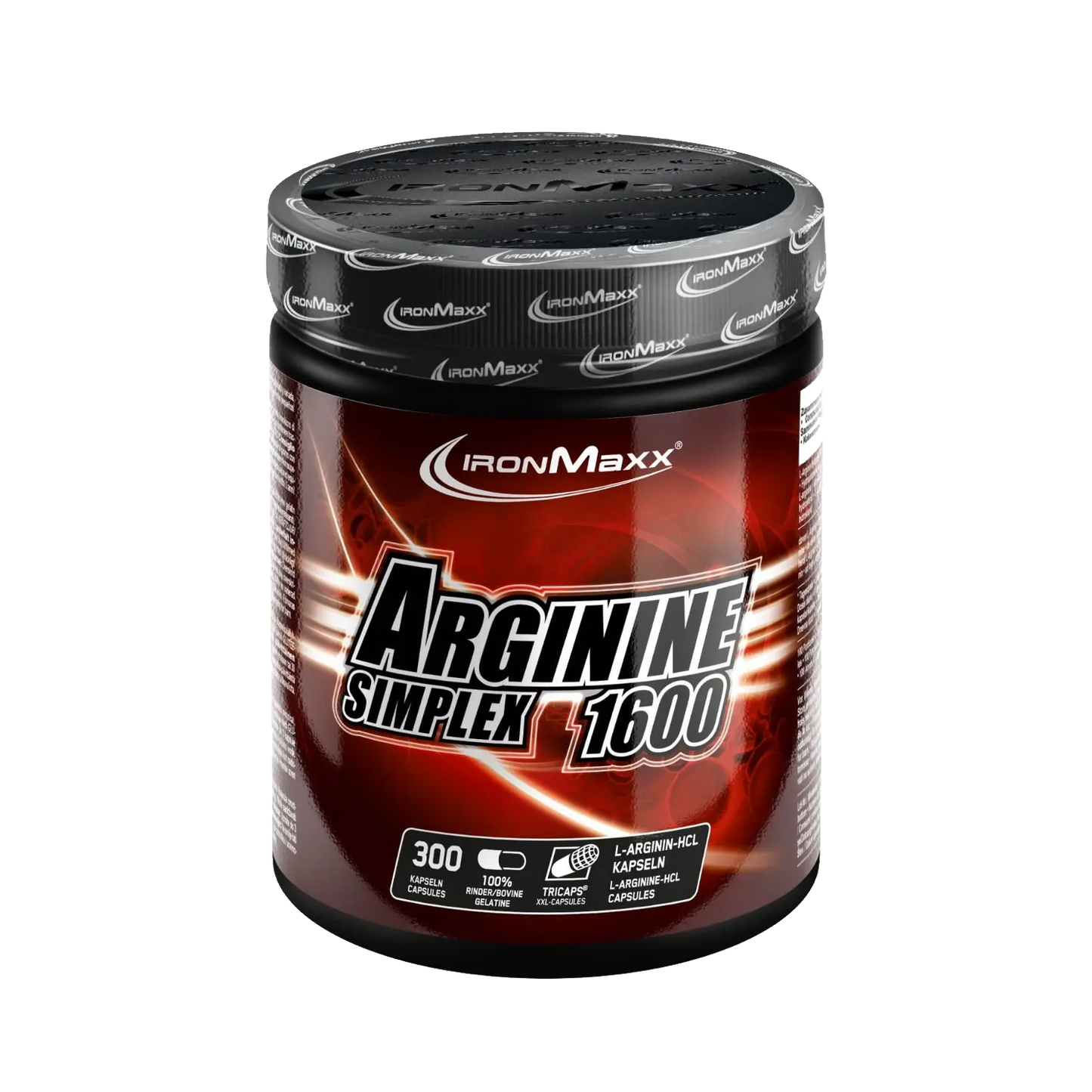 IRONMAXX Arginine Simplex 1600 | 300 TRICAPS by IRONMAXX - Premium ENERGY BOOSTERS available at Qimia Nutrition UAE