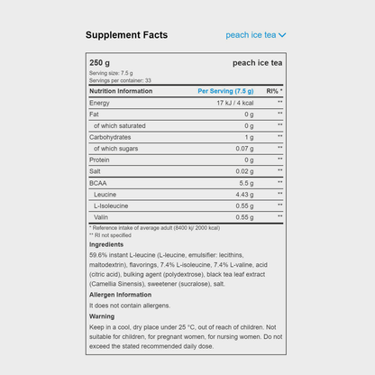 BCAA 8:1:1 ZERO | POWDER