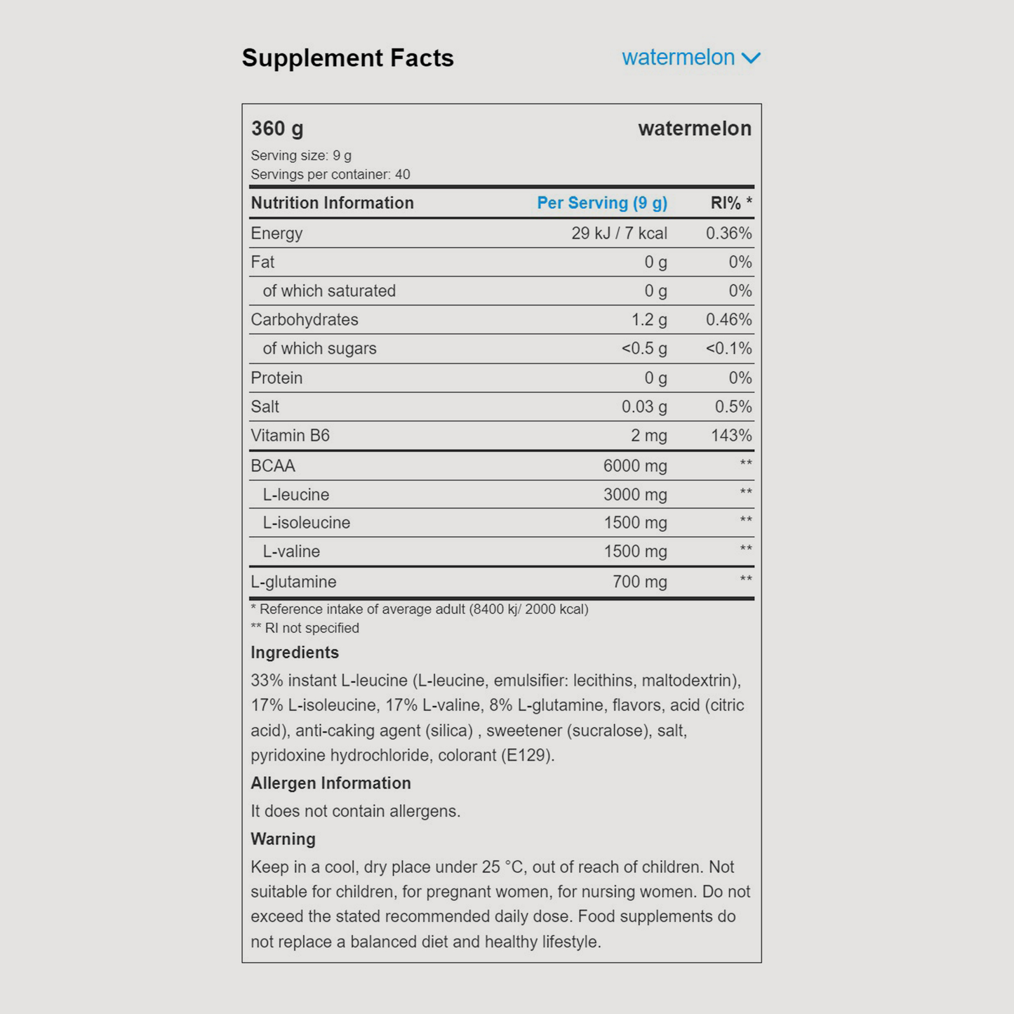BCAA ZERO | POWDER