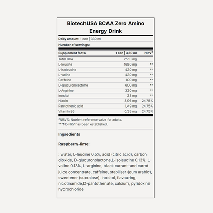 BCAA Zero ENERGY Drink | DRINKS