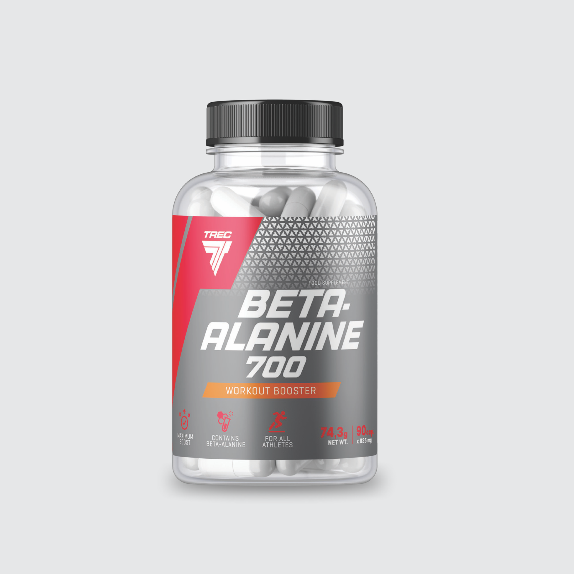 TREC NUTRITION BETA-ALANINE 700 | 90 CAPSULES by TREC - Premium ENERGY BOOSTERS available at Qimia Nutrition UAE