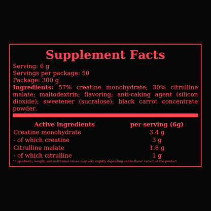 BOOGIE CREATINE | 300g - QIMIA NUTRITION