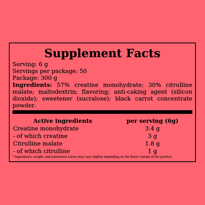 BOOGIE CREATINE | 300g - QIMIA NUTRITION