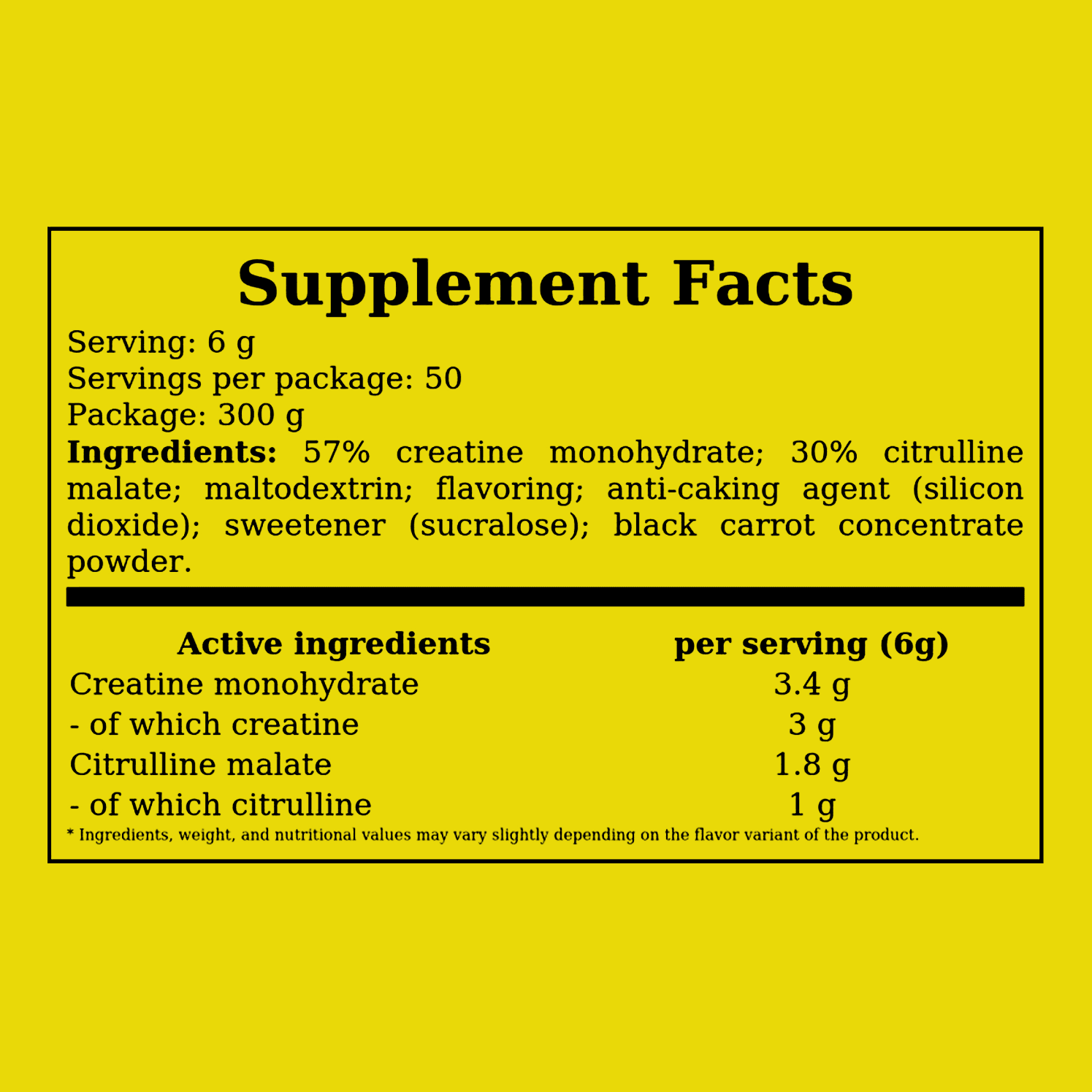 BOOGIE CREATINE | 300g - QIMIA NUTRITION