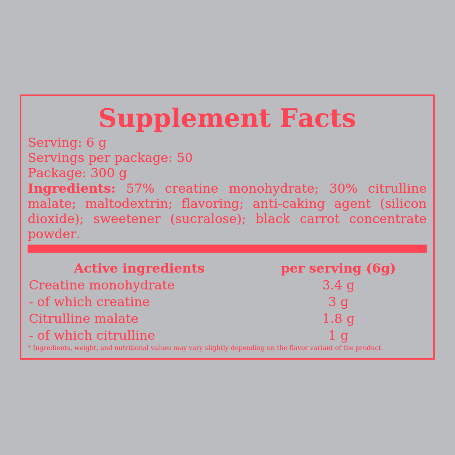 BOOGIE CREATINE | 300g - QIMIA NUTRITION