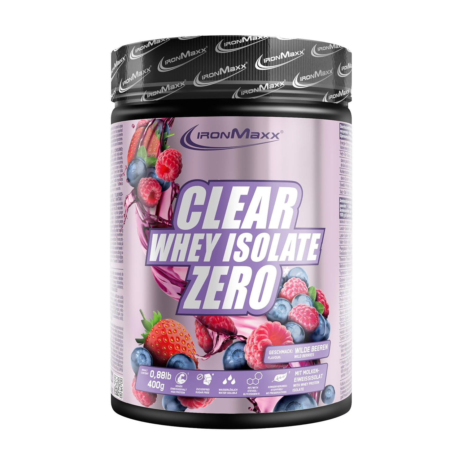 IRONMAXX CLEAR 100% WHEY ISOLATE ZERO | 400g by IRONMAXX - Premium PROTEINS available at Qimia Nutrition UAE