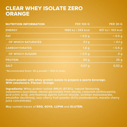 IRONMAXX CLEAR 100% WHEY ISOLATE ZERO | 400g by IRONMAXX - Premium PROTEINS available at Qimia Nutrition UAE